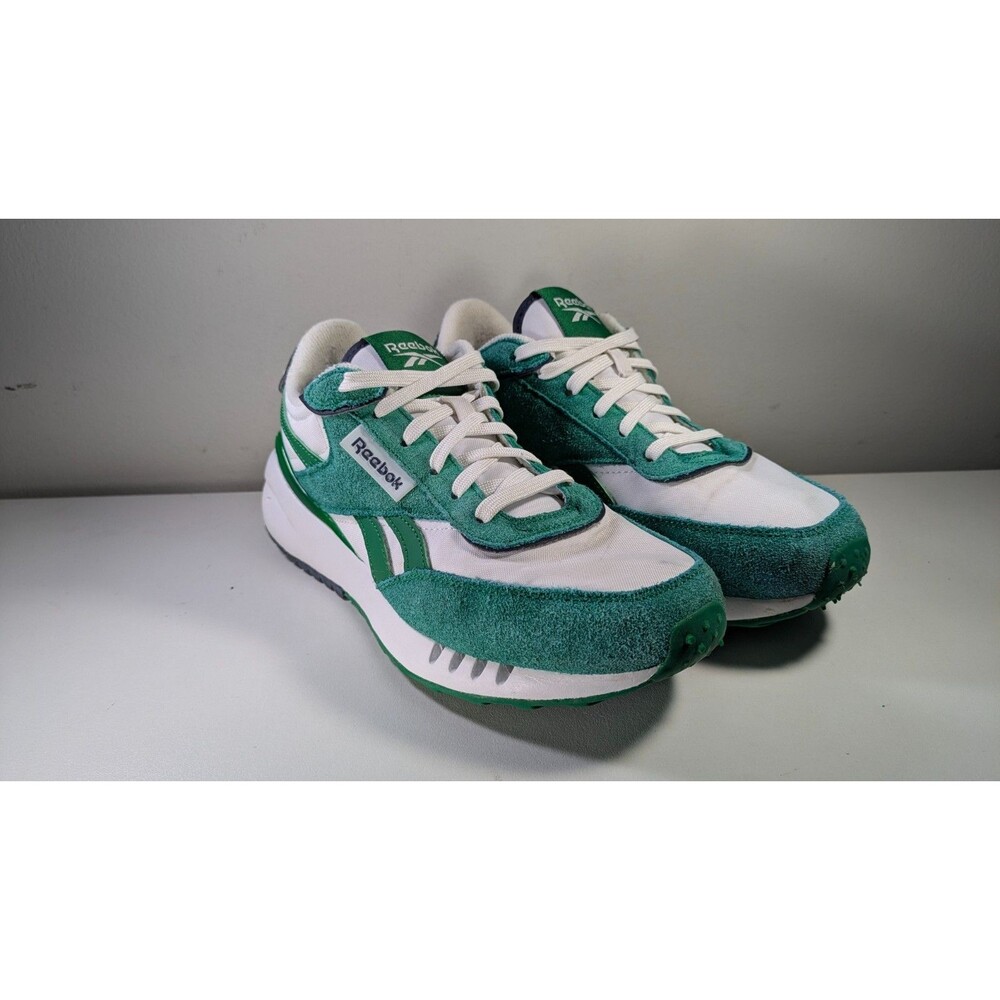 Reebok Forte Racer Classic Sneakers Womens US 7.5 Green White Lace Up QDP1BAI